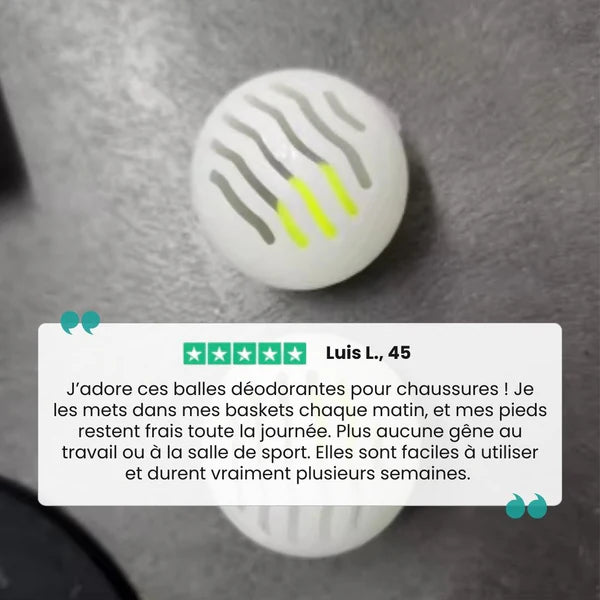 Balles Déodorantes Chaussures | Fraîcheur & Hygiène Longue Durée